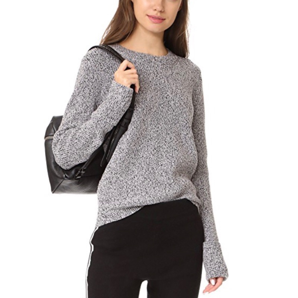 FINAL PRICE. Grey knit Theory slouchy sweater NWOT